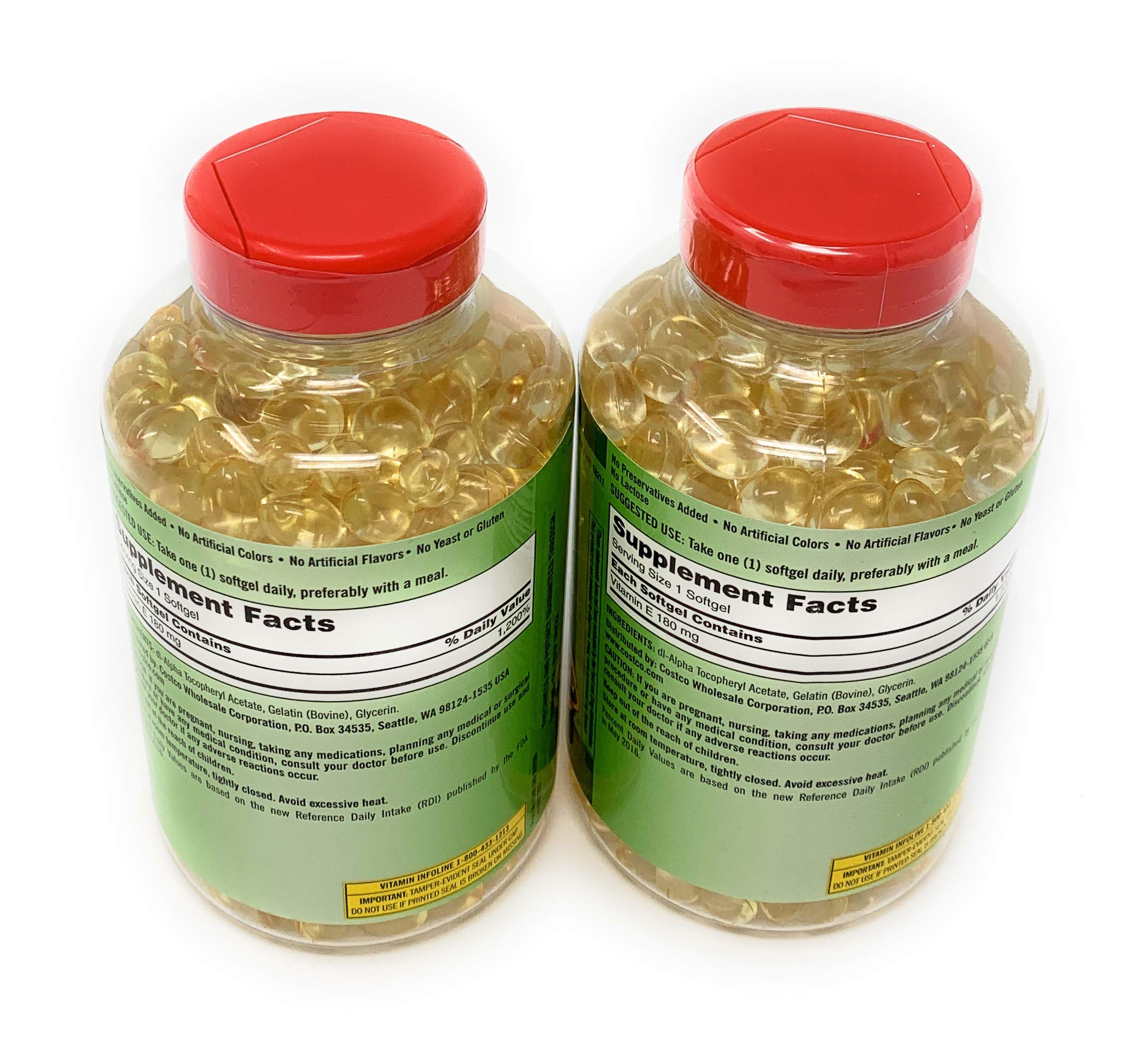 KIRKLAND Vitamin E 400 IU ingredients list