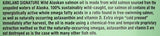 KIRKLAND Wild Alaskan Salmon Oil ingredients list