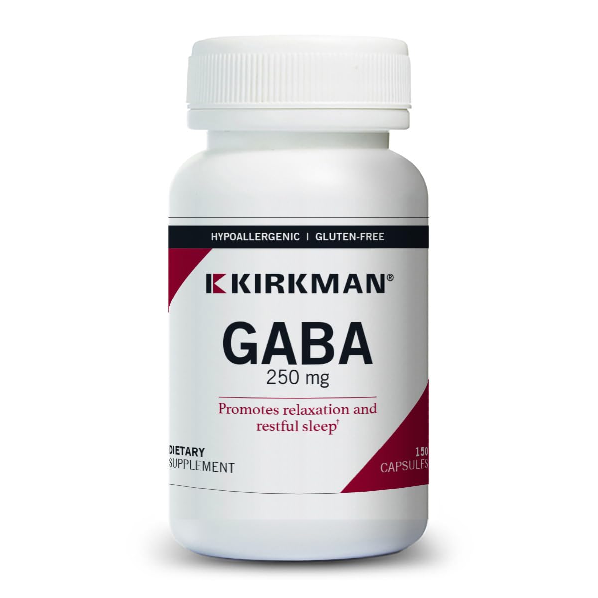 Kirkman GABA 250mg capsules front view