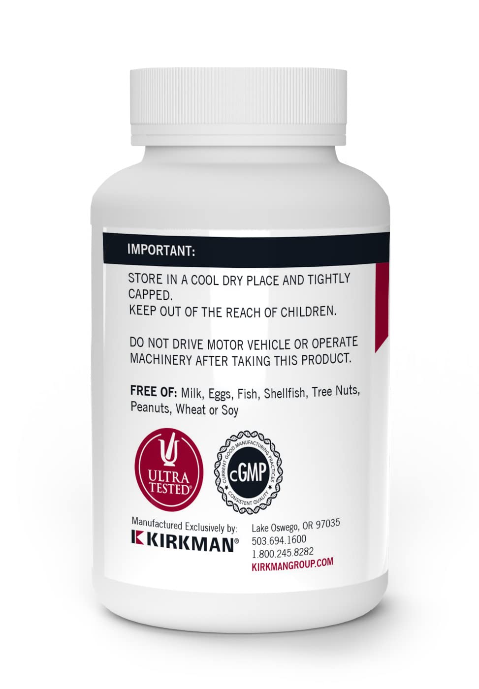 Kirkman Melatonin 1 mg chewable tablets close-up of tablets