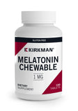 Kirkman Melatonin 1 mg chewable tablets front view packaging