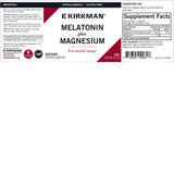Kirkman Melatonin Plus Magnesium Capsules 250 Count back view