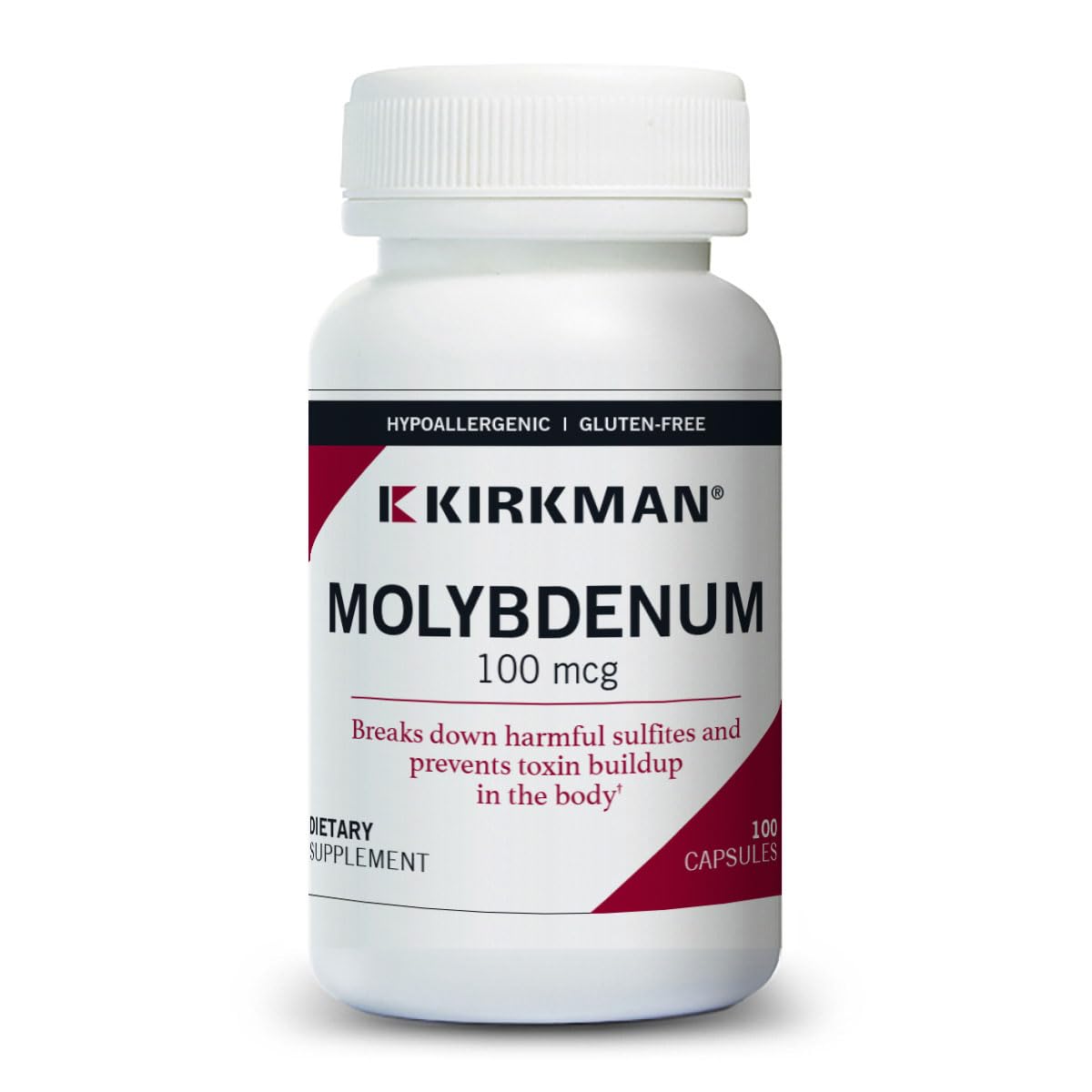 Kirkman Molybdenum Capsules 100 mcg front view