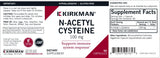 Kirkman NAC Supplement N-Acetyl Cysteine 100mg capsules close-up