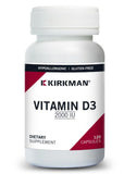 Kirkman Vitamin D3 2000 IU capsules front view