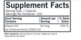 Kirkman Vitamin D3 2000 IU capsules side view