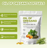 KITABIO Oregano Oil & Black Seed Oil Softgels in hand