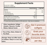 KITABIO Pumpkin Seed Oil & Saw Palmetto Softgels side view