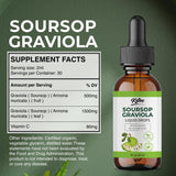 KITIVE Soursop Graviola Liquid Extract being added to a smoothie