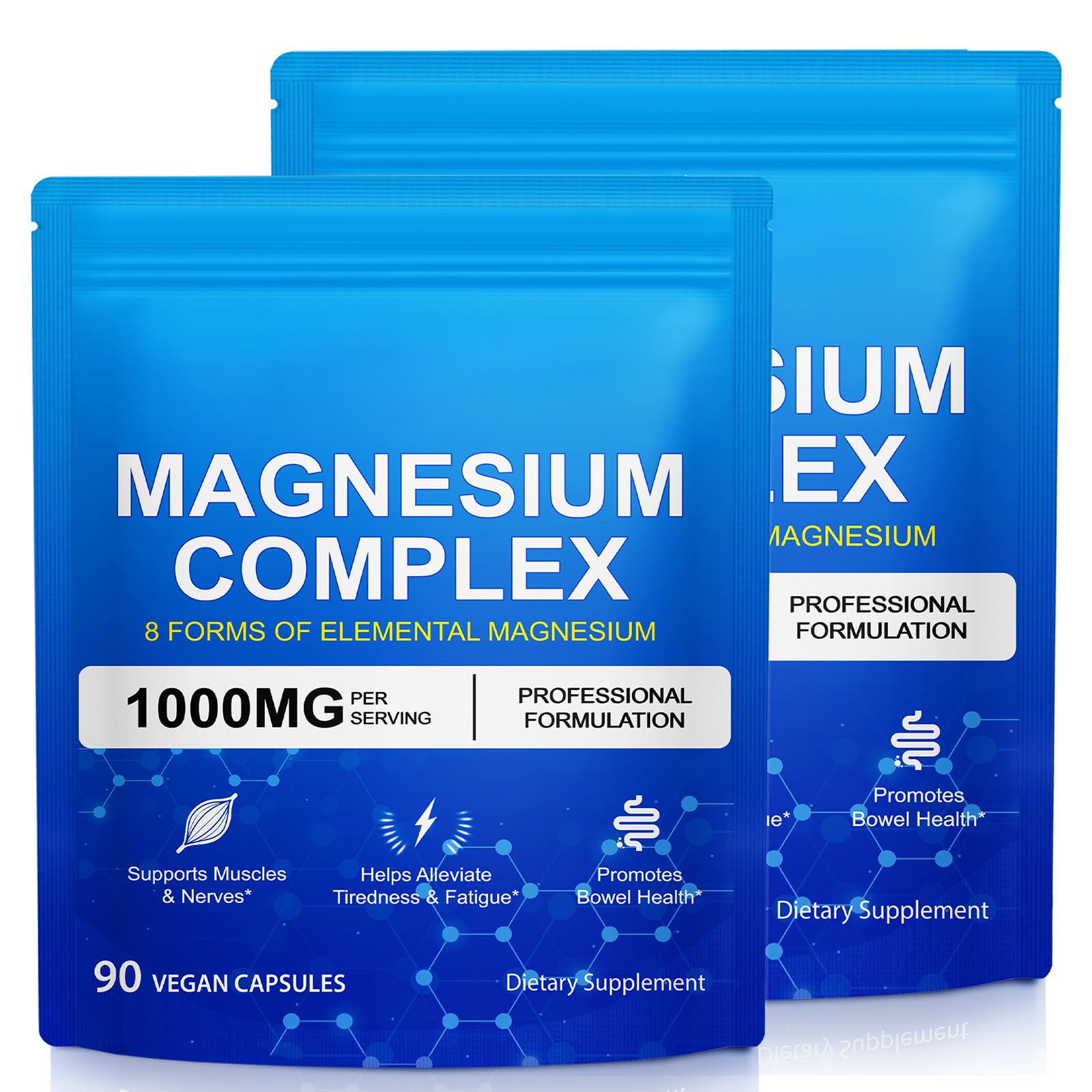 KITNOBLIS Magnesium Complex 8-in-1 capsules front view
