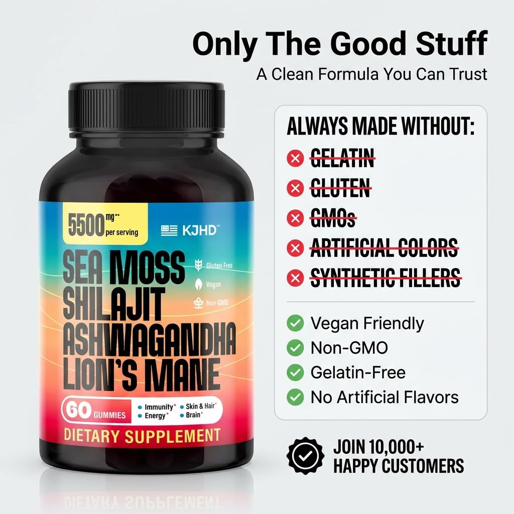 KJHD Shilajit Supplement lifestyle scene with herbal ingredients