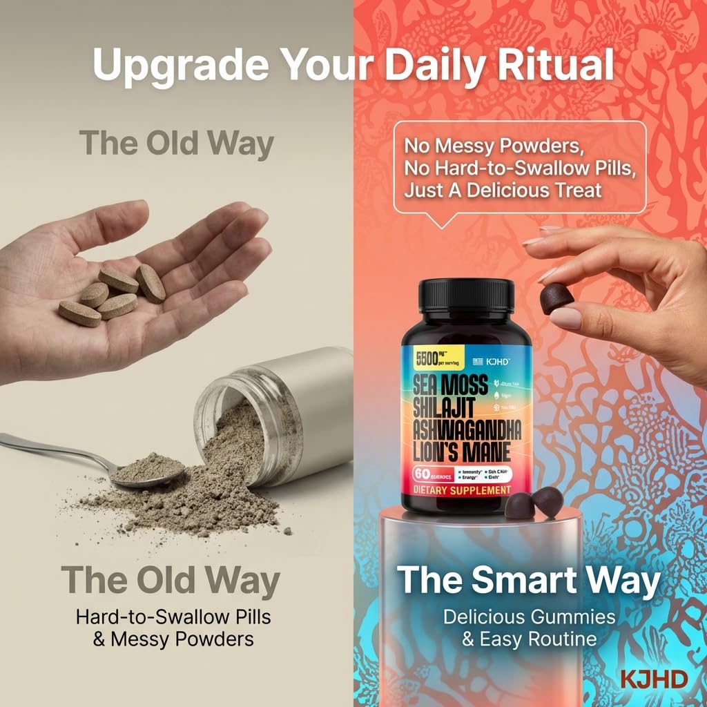 KJHD Shilajit Supplement side view showing capsule size