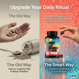KJHD Shilajit Supplement side view showing capsule size