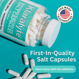 KLARALYTE Electrolyte Capsules in a hand for size reference