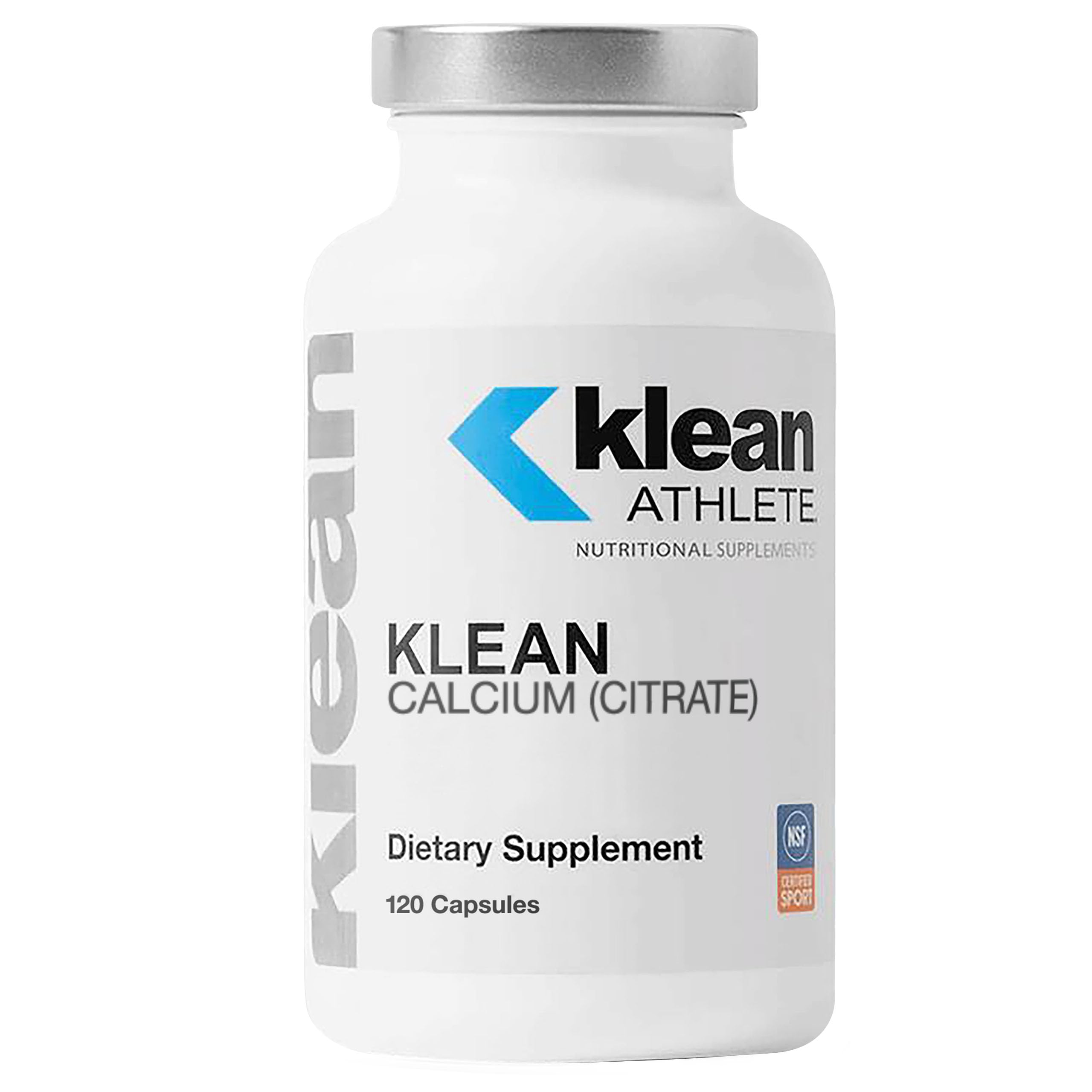 Klean Athlete Calcium Citrate Capsules 300mg front view