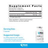 Klean Athlete Calcium Citrate Capsules 300mg side view