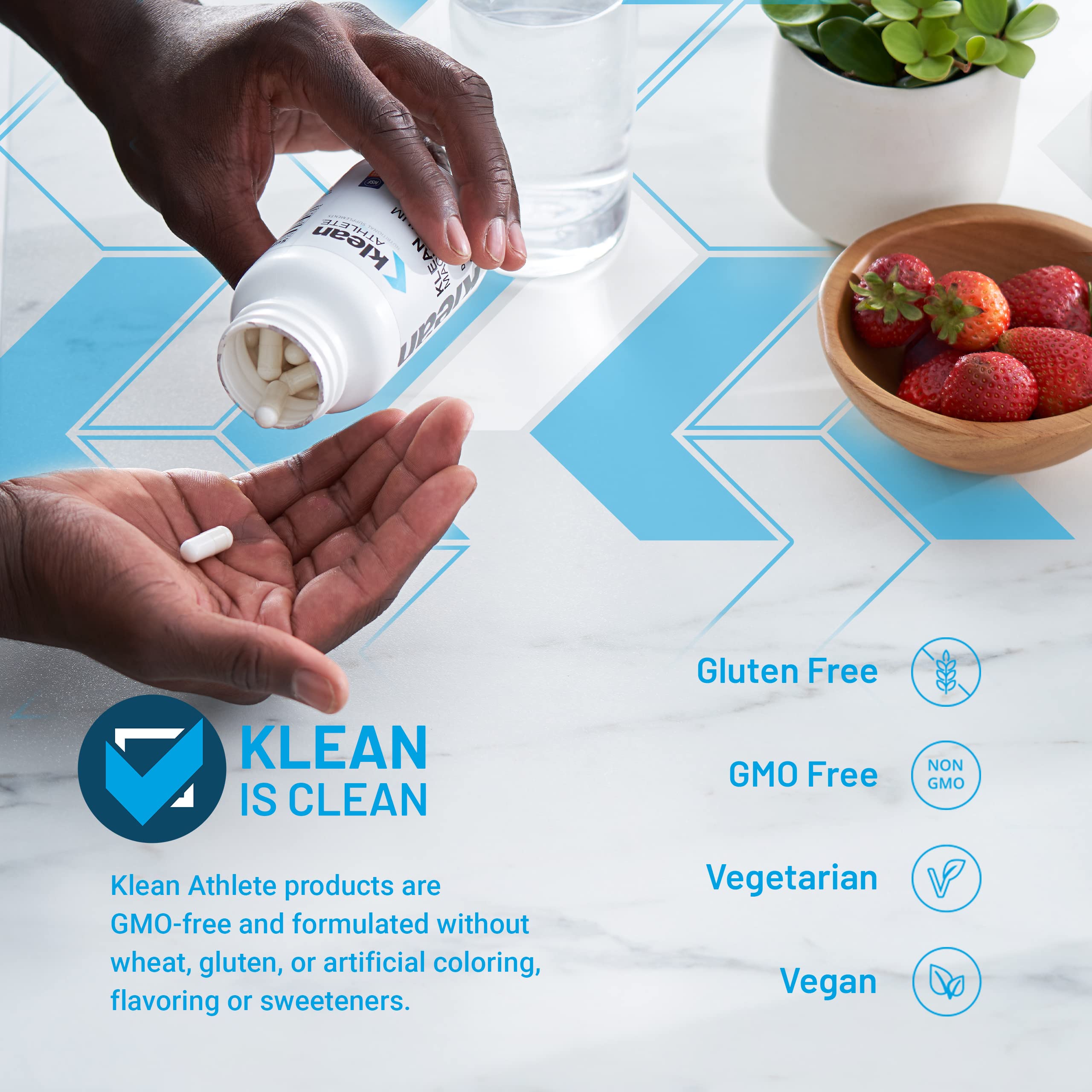 Klean Athlete Magnesium Supplement capsule close-up