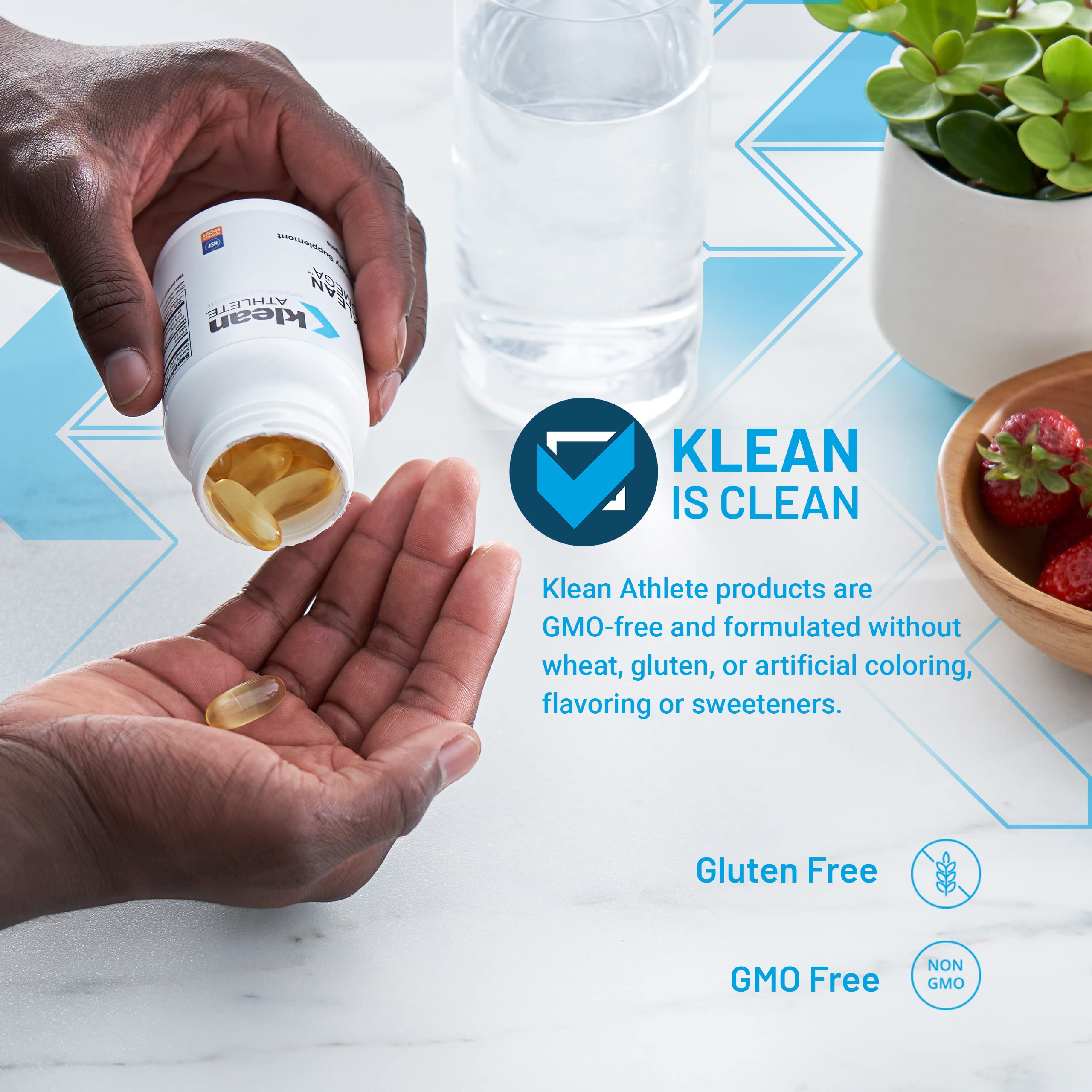 Klean Athlete Omega-3 Fish Oil Softgels 1250mg packaging