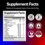 KLEVIRO Creatine Gummies with fresh blueberries and pomegranates