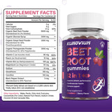 Klinovium Beetroot Gummies ingredients list on packaging