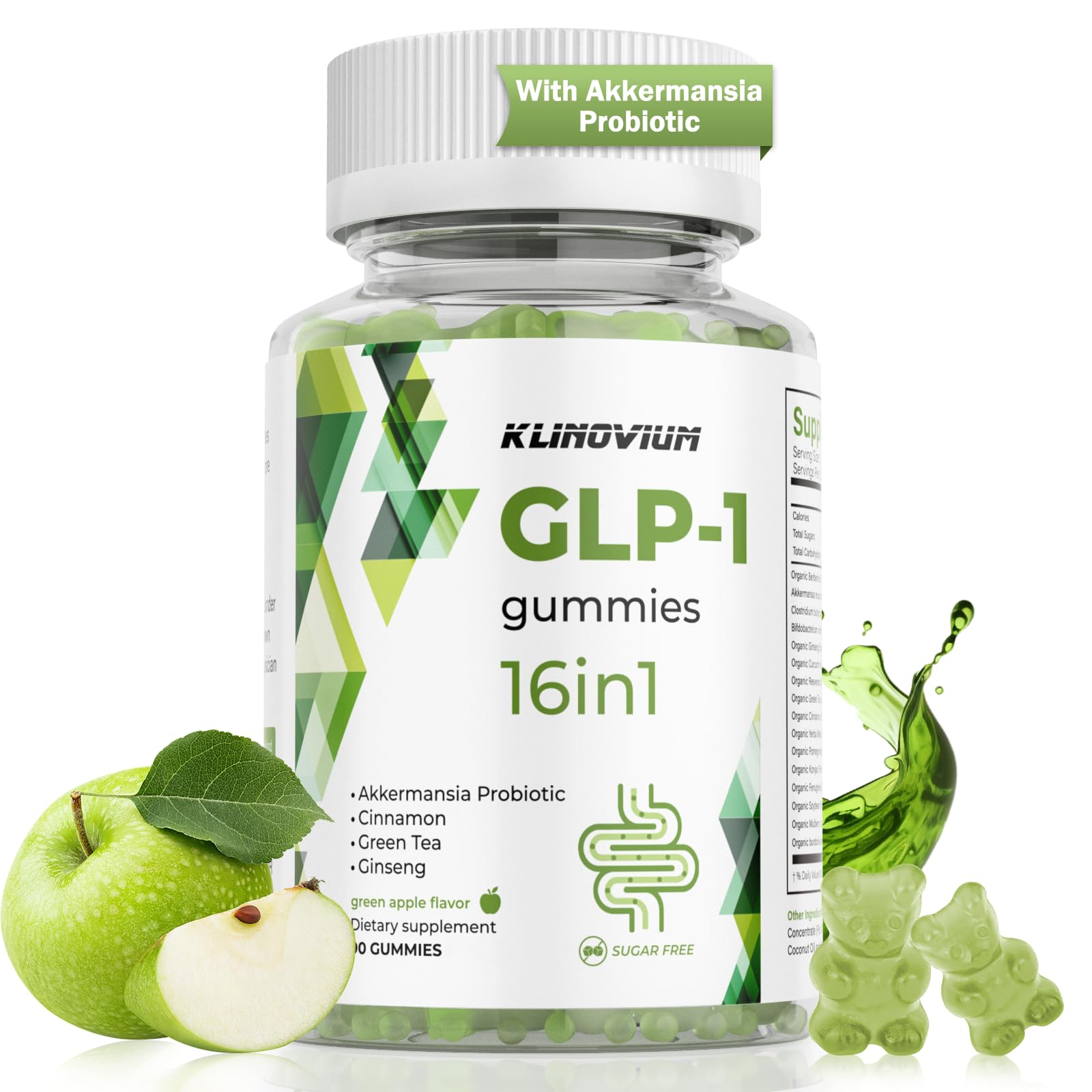 Klinovium GLP-1 Gummies 1000mg Berberine Extract front view