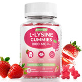 Klinovium L-Lysine Gummies 1000mg strawberry flavour front view