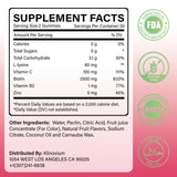 Klinovium L-Lysine Gummies packaging side view