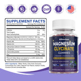 Klinovium Magnesium Glycinate Gummies side view with nutritional information