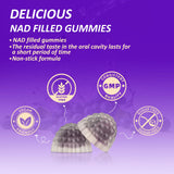 Klinovium NAD+ Gummies displayed on a kitchen counter