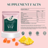 KLKIT Premium Feminine Balance Gummies pineapple flavour close-up