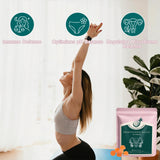 KLKIT Premium Feminine Balance Gummies with a hand holding two gummies