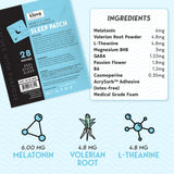 Klova Sleep Patches applied to skin on shoulder