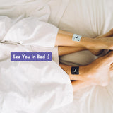 Klova Sleep Patches in a lifestyle setting on a bed