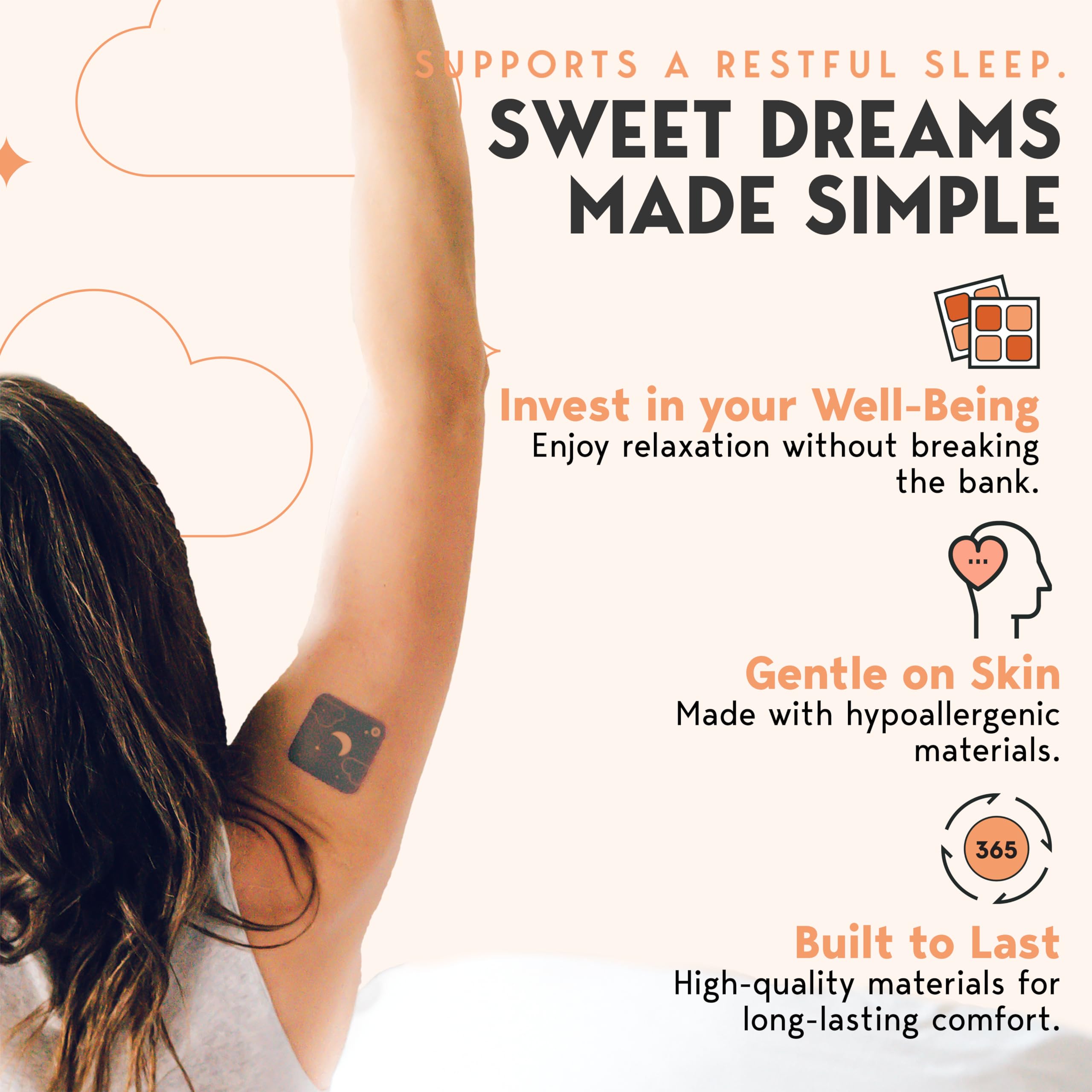 Klova Sleep Patches showing ingredients list