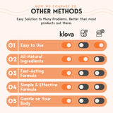 Klova Sleep Patches with a calming background