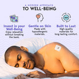 Klova ZSleep Patches displayed on a bedside table