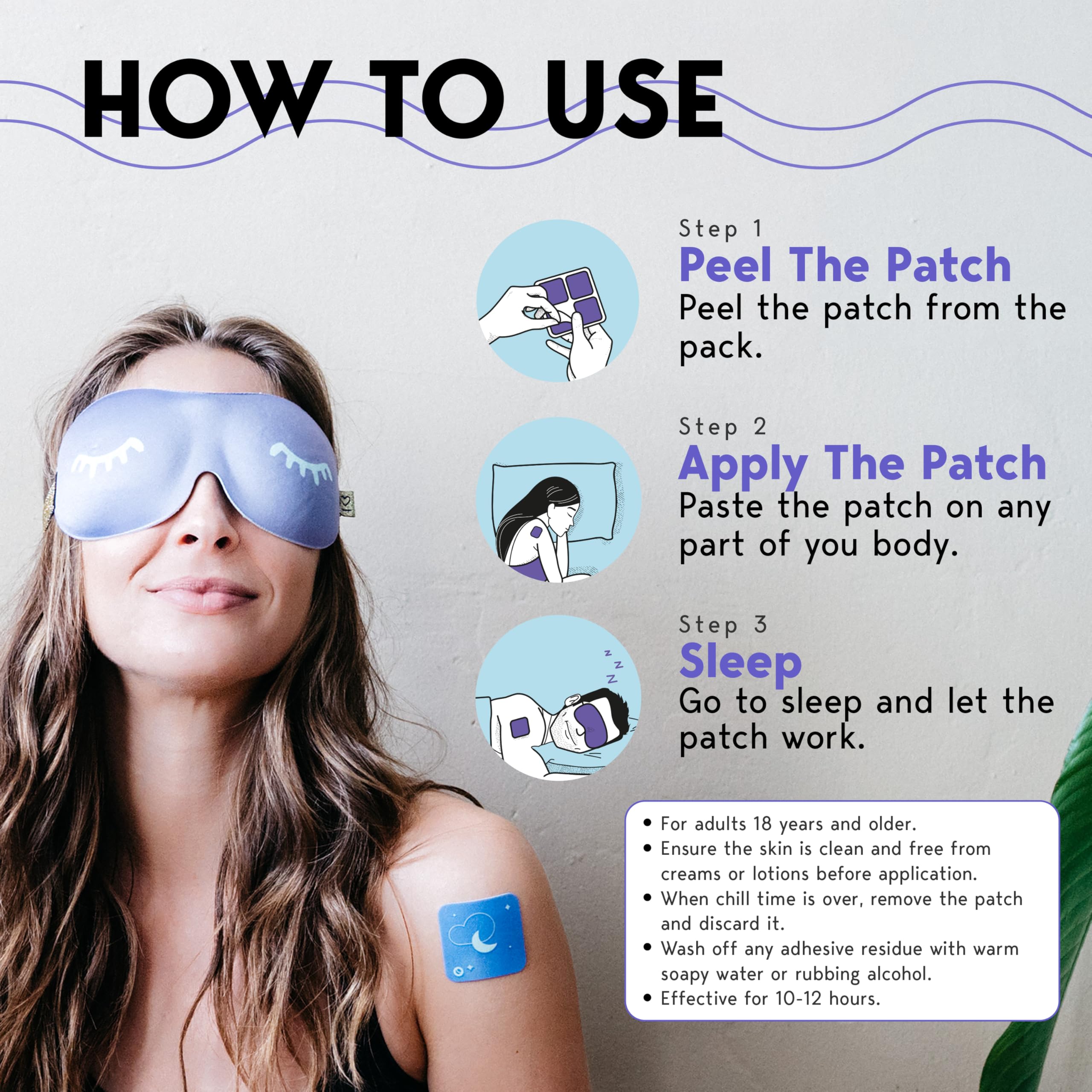 Klova ZSleep Patches packaging side view