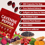 KLUNIZ Cayenne Pepper Softgels packaging side view