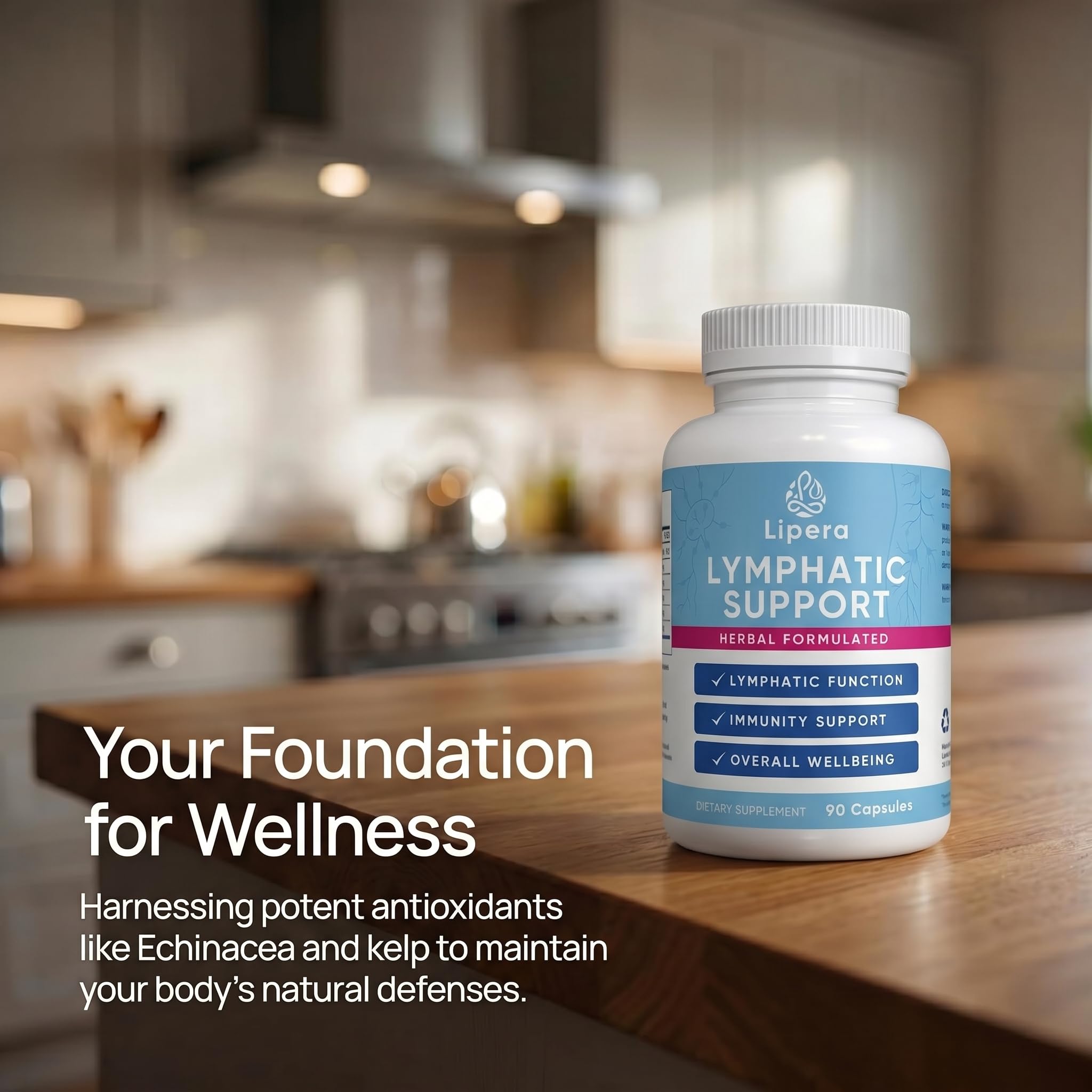 KLUNIZ Lipera Lymphatic Capsules showing ingredients list