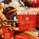 Koa Kava Damu Kava 240g back view with ingredient list