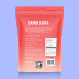 Koa Kava Damu Kava packaging on a wooden table