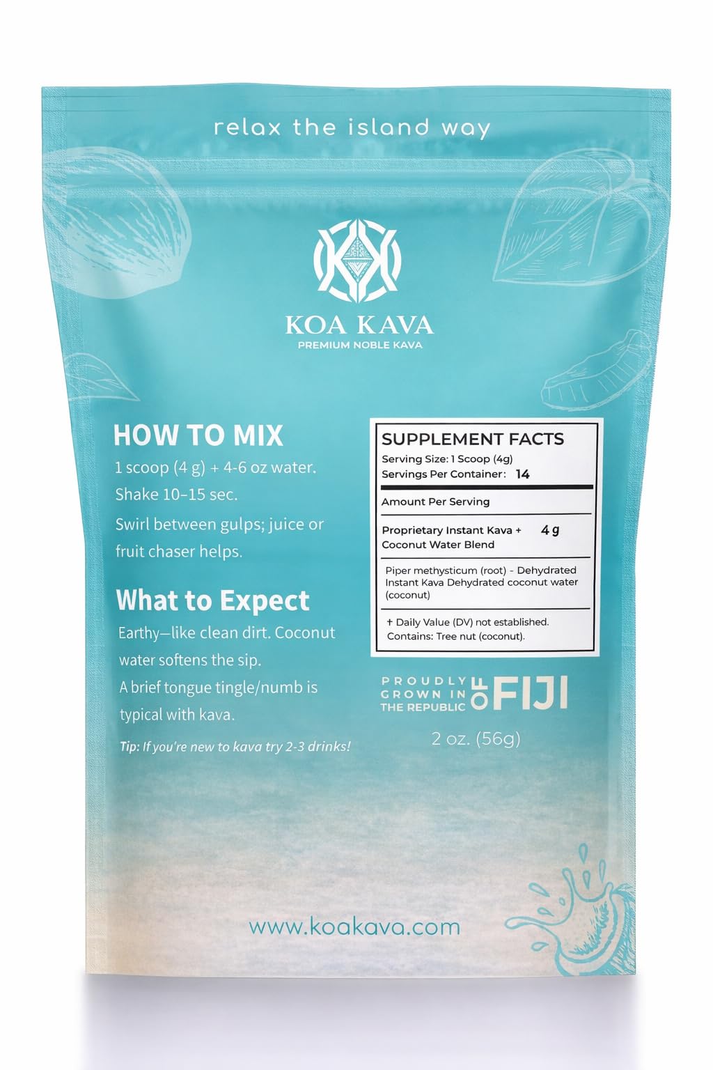 Koa Kava Instant Kava Drink Mix lifestyle scene