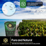 Koa Kava Pure Noble Waka Kava Powder side view showing seal