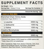 Kodiak Supplements BCAA 348g lifestyle scene with gym equipment