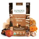 kokora 7 Mushroom Mocha supplement front view with packaging