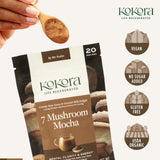 kokora 7 Mushroom Mocha supplement ingredients close-up