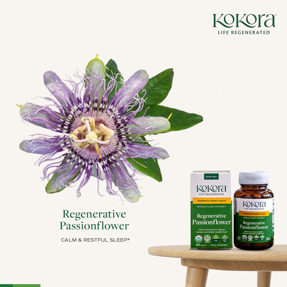 kokora Passionflower capsules close-up