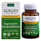 kokora Passionflower Herbal Supplement 60 capsules front view