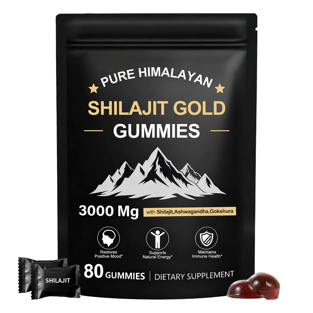 Koloskiy Shilajit Gummies front view packaging