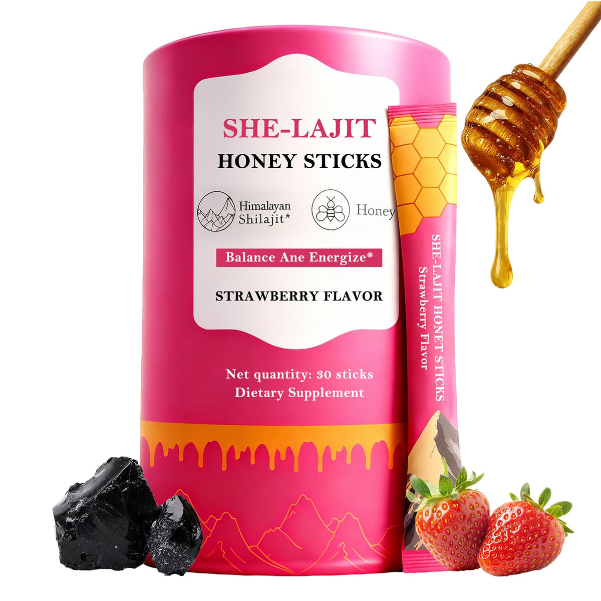 Koloskiy Shilajit Honey Sticks packaging front view